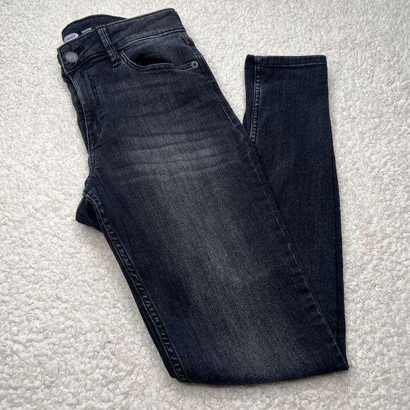 Old Navy Denim - Old Navy Rockstar Super Skinny Black Stone Wash 4
